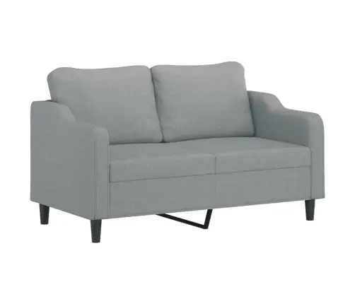 Divvietīgs Dīvāns, Tumši Pelēks Audums, 140 Cm Vidaxl