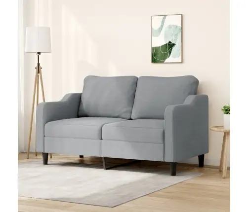 Divvietīgs Dīvāns, Tumši Pelēks Audums, 140 Cm Vidaxl