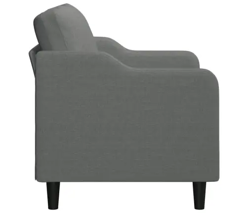 Divvietīgs Dīvāns, Tumši Pelēks Audums, 140 Cm Vidaxl
