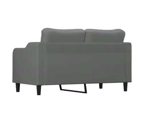 Divvietīgs Dīvāns, Tumši Pelēks Audums, 140 Cm Vidaxl