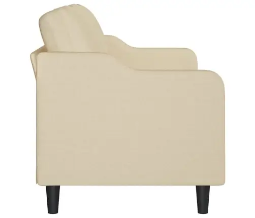 Trīsvietīgs Dīvāns, Krēmkrāsas Audums, 180 Cm Vidaxl