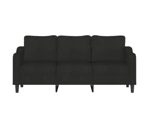 Trīsvietīgs Dīvāns, Melns Audums, 180 Cm Vidaxl