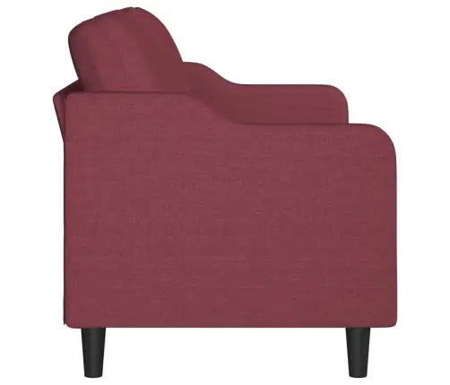 Trivietė Sofa, Raudonojo Vyno Spalvos, 180cm Audinys