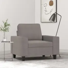 Atpūtas Krēsls, Pelēkbrūns, 60 Cm, Audums Vidaxl Atpūtas Krēsls, Pelēkbrūns, 60 Cm, Audums Vidaxl