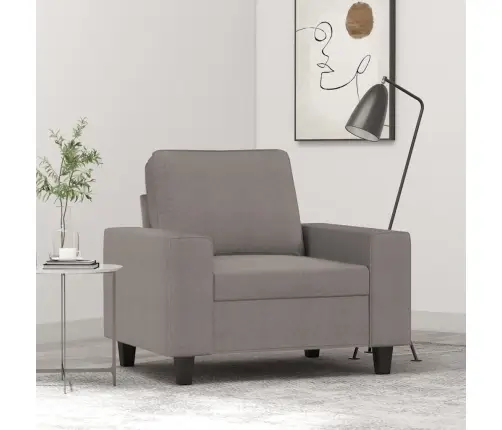 Atpūtas Krēsls, Pelēkbrūns, 60 Cm, Audums Vidaxl