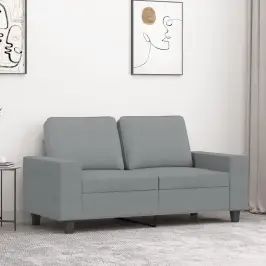 Divvietīgs Dīvāns, Gaiši Pelēks, 120 Cm, Audums Vidaxl