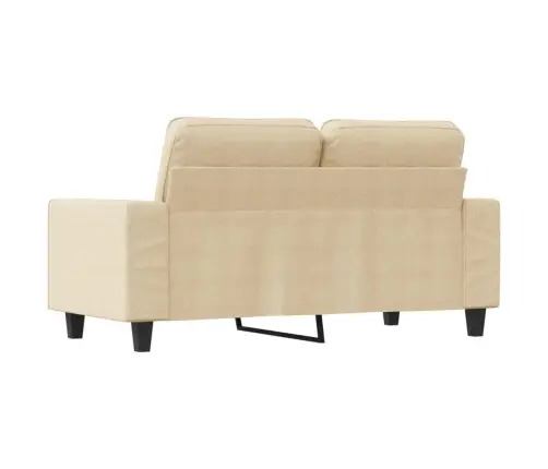 Dvivietė Sofa, Kreminės Spalvos, 120cm Audinys
