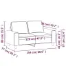 Dvivietė Sofa, Kreminės Spalvos, 120cm Audinys