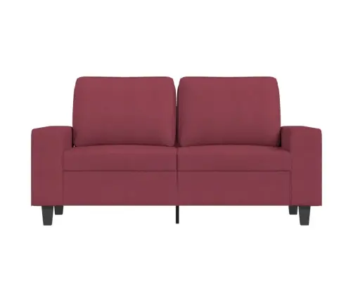Divvietīgs Dīvāns, Vīnsarkans Audums, 120 Cm Vidaxl