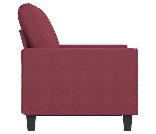 Divvietīgs Dīvāns, Vīnsarkans Audums, 120 Cm Vidaxl