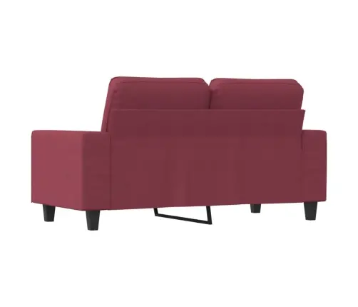 Divvietīgs Dīvāns, Vīnsarkans Audums, 120 Cm Vidaxl