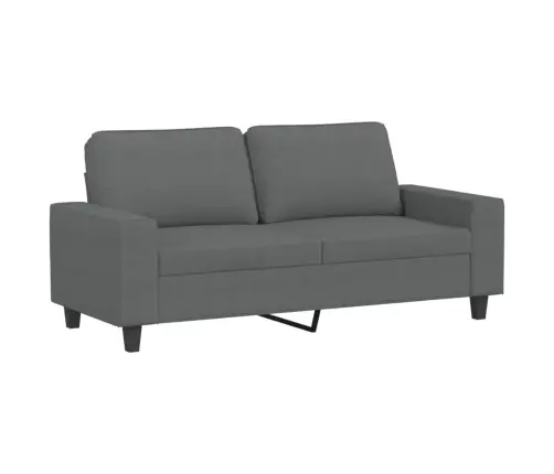 Dvivietė Sofa, Tamsiai Pilkos Spalvos, 140cm Audinys