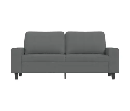 Dvivietė Sofa, Tamsiai Pilkos Spalvos, 140cm Audinys