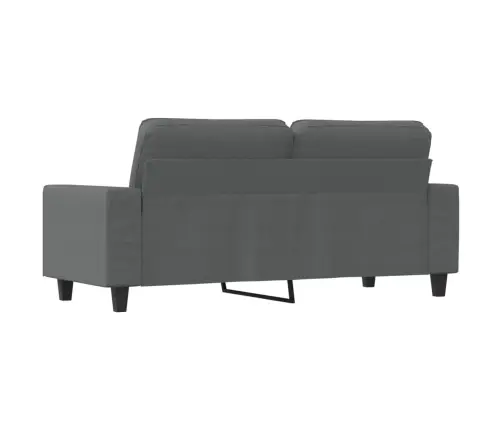 Dvivietė Sofa, Tamsiai Pilkos Spalvos, 140cm Audinys