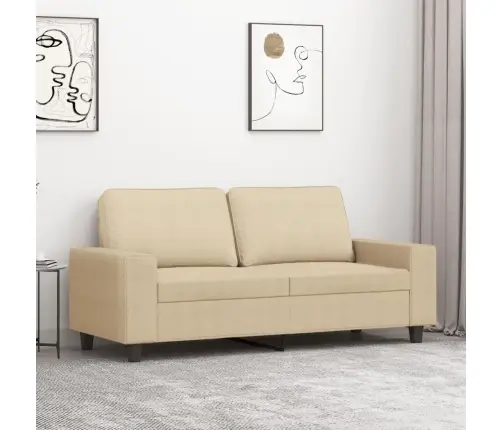 2-Kohaline Diivan, Kreemjas, 140 cm Kangas