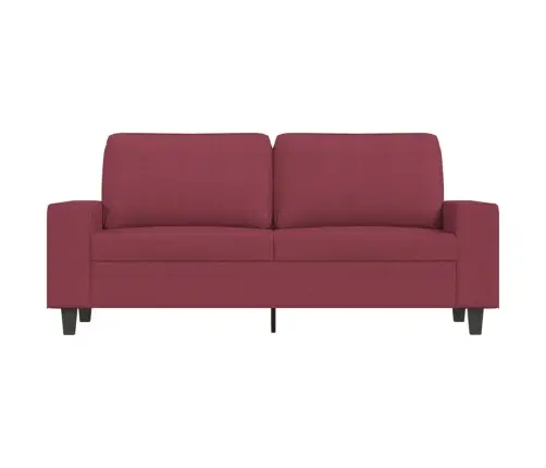 Divvietīgs Dīvāns, Vīnsarkans Audums, 140 Cm Vidaxl