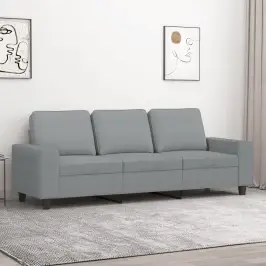 Trivietė Sofa, Šviesiai Pilkos Spalvos, 180cm Audinys