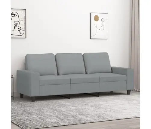 Trivietė Sofa, Šviesiai Pilkos Spalvos, 180cm Audinys