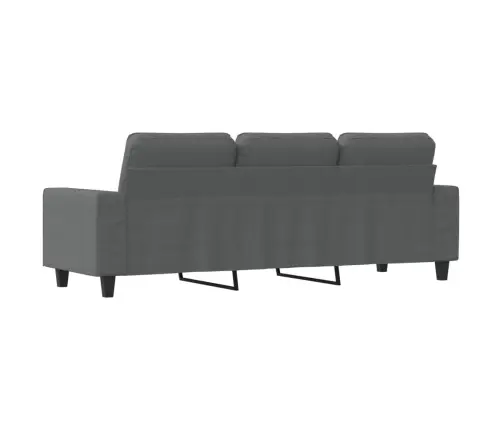 Trivietė Sofa, Tamsiai Pilkos Spalvos, 180cm Audinys