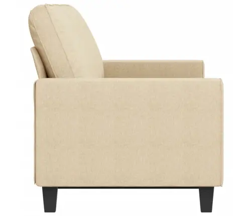 Kolmekohaline Diivan, Kreemjasvalge, 180 Cm Kangas