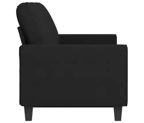 Trivietė Sofa, Juodos Spalvos, 180cm Audinys
