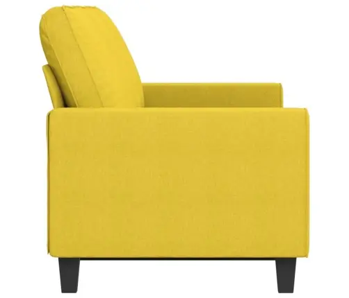 Kolmekohaline Diivan, Helekollane 180 Cm Kangas