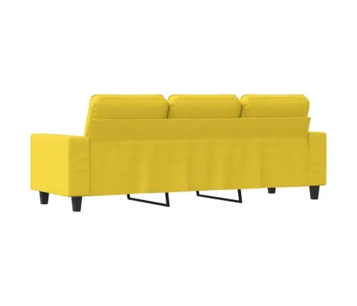 Kolmekohaline Diivan, Helekollane 180 Cm Kangas