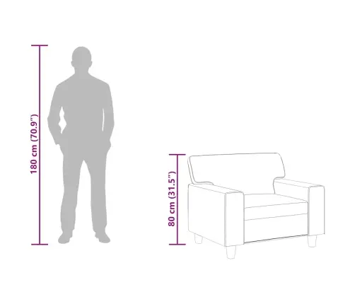 Tugitool, Kreemjasvalge, 60 cm Kunstnahk