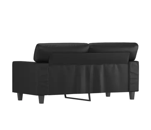 Divvietīgs Dīvāns, Melns, 120 Cm, Mākslīgā Āda Vidaxl Divvietīgs Dīvāns, Melns, 120 Cm, Mākslīgā Āda Vidaxl