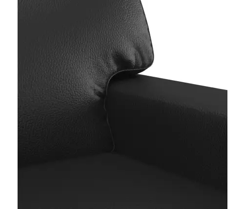 Divvietīgs Dīvāns, Melns, 120 Cm, Mākslīgā Āda Vidaxl Divvietīgs Dīvāns, Melns, 120 Cm, Mākslīgā Āda Vidaxl