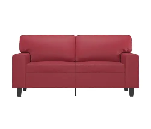 Divvietīgs Dīvāns, Vīnsarkans, 120 Cm, Mākslīgā Āda Vidaxl