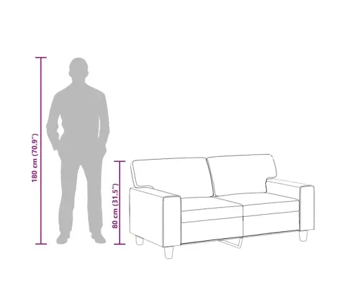 Divvietīgs Dīvāns, Vīnsarkans, 120 Cm, Mākslīgā Āda Vidaxl