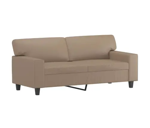 Dvivietė Sofa, Kapučino Spalvos, 140cm Dirbtinė Oda