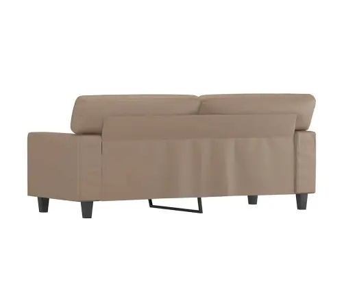 Dvivietė Sofa, Kapučino Spalvos, 140cm Dirbtinė Oda
