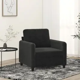 Atpūtas Krēsls, Melns, 60 Cm, Samts Vidaxl Atpūtas Krēsls, Melns, 60 Cm, Samts Vidaxl