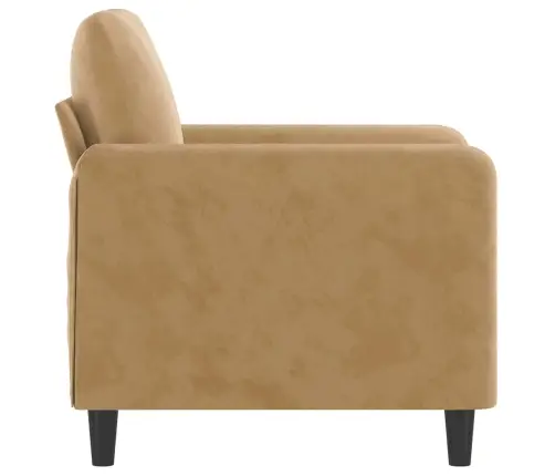 Atpūtas Krēsls, Brūns, 60 Cm, Samts Vidaxl