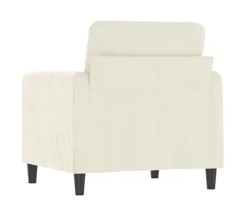 Atpūtas Krēsls, Krēmkrāsas, 60 Cm, Samts Vidaxl