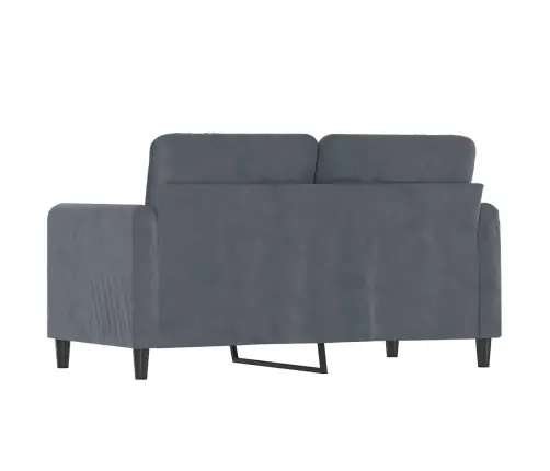 Divvietīgs Dīvāns, Tumši Pelēks, 120 Cm, Samts Vidaxl Divvietīgs Dīvāns, Tumši Pelēks, 120 Cm, Samts Vidaxl