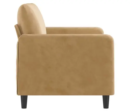 Divvietīgs Dīvāns, Brūns, 120 Cm, Samts Vidaxl