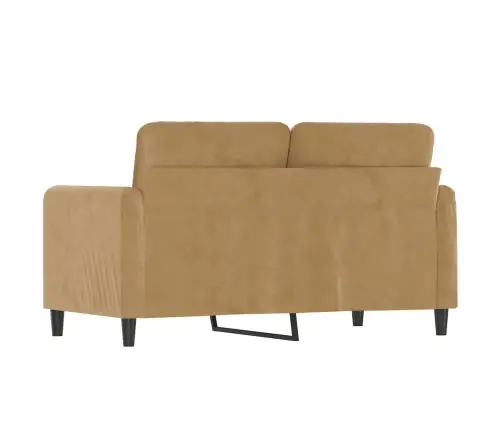 Divvietīgs Dīvāns, Brūns, 120 Cm, Samts Vidaxl