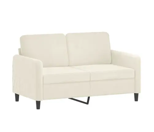 Divvietīgs Dīvāns, Krēmkrāsas, 120 Cm, Samts Vidaxl