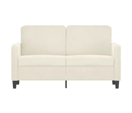Divvietīgs Dīvāns, Krēmkrāsas, 120 Cm, Samts Vidaxl