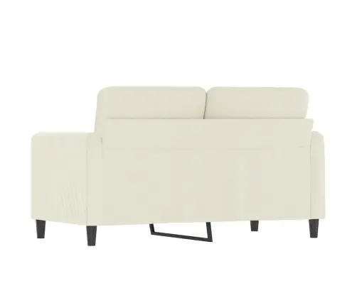 Divvietīgs Dīvāns, Krēmkrāsas, 120 Cm, Samts Vidaxl