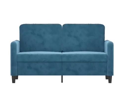 2-Kohaline Diivan, Sinine, 120 cm Samet