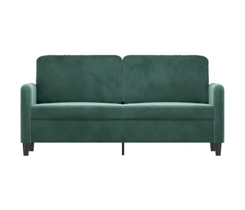 Divvietīgs Dīvāns, Tumši Zaļš, 140 Cm, Samts Vidaxl