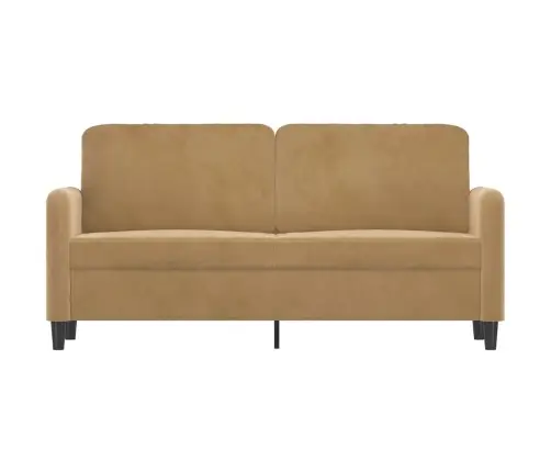 Divvietīgs Dīvāns, Brūns, 140 Cm, Samts Vidaxl