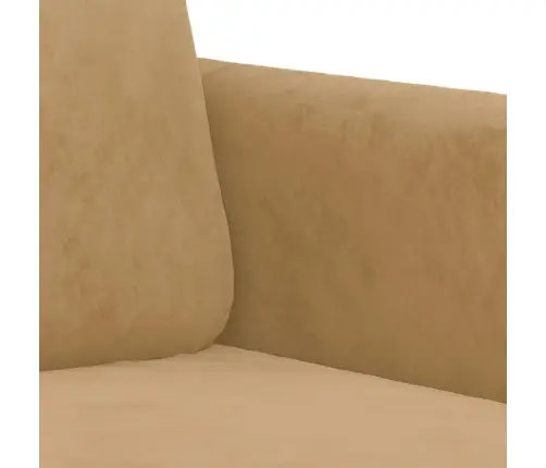 Divvietīgs Dīvāns, Brūns, 140 Cm, Samts Vidaxl