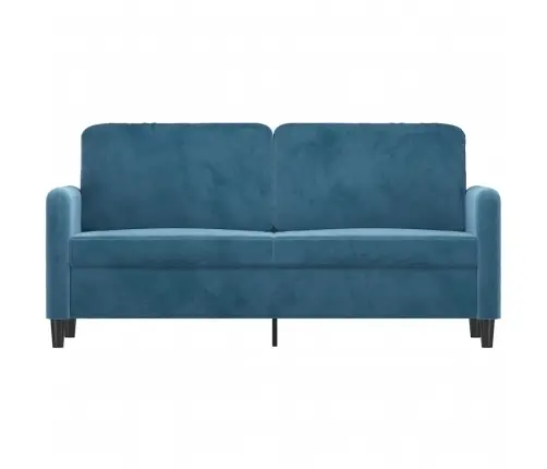Divvietīgs Dīvāns, Zils, 140 Cm, Samts Vidaxl