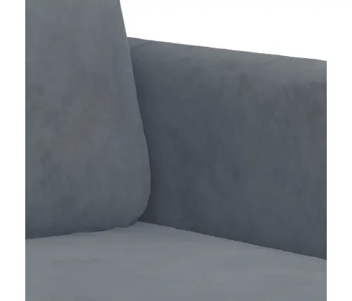 Trīsvietīgs Dīvāns, Tumši Pelēks, 180 Cm, Samts Vidaxl