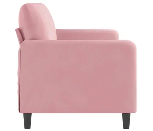 Trivietė Sofa, Rožinės Spalvos, 180cm Aksomas